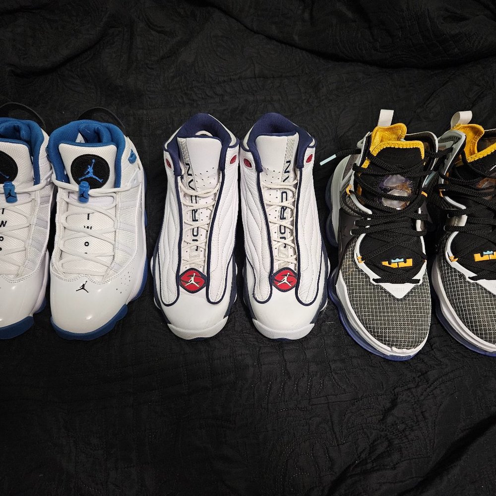 Size 8 Men's Basketball Shoes (3 Pairs)